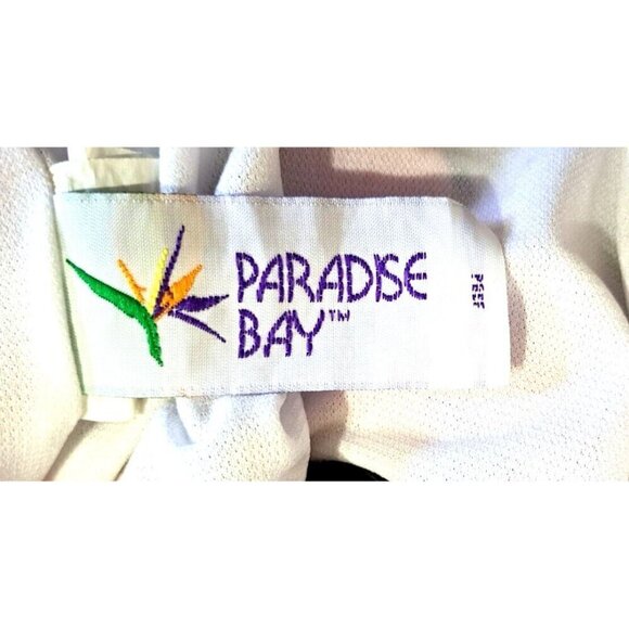 Paradise Bay Women's 20W Multicolor One Piece Soft Cup Blouson w/Skirt Swim Suit - Picture 2 of 7